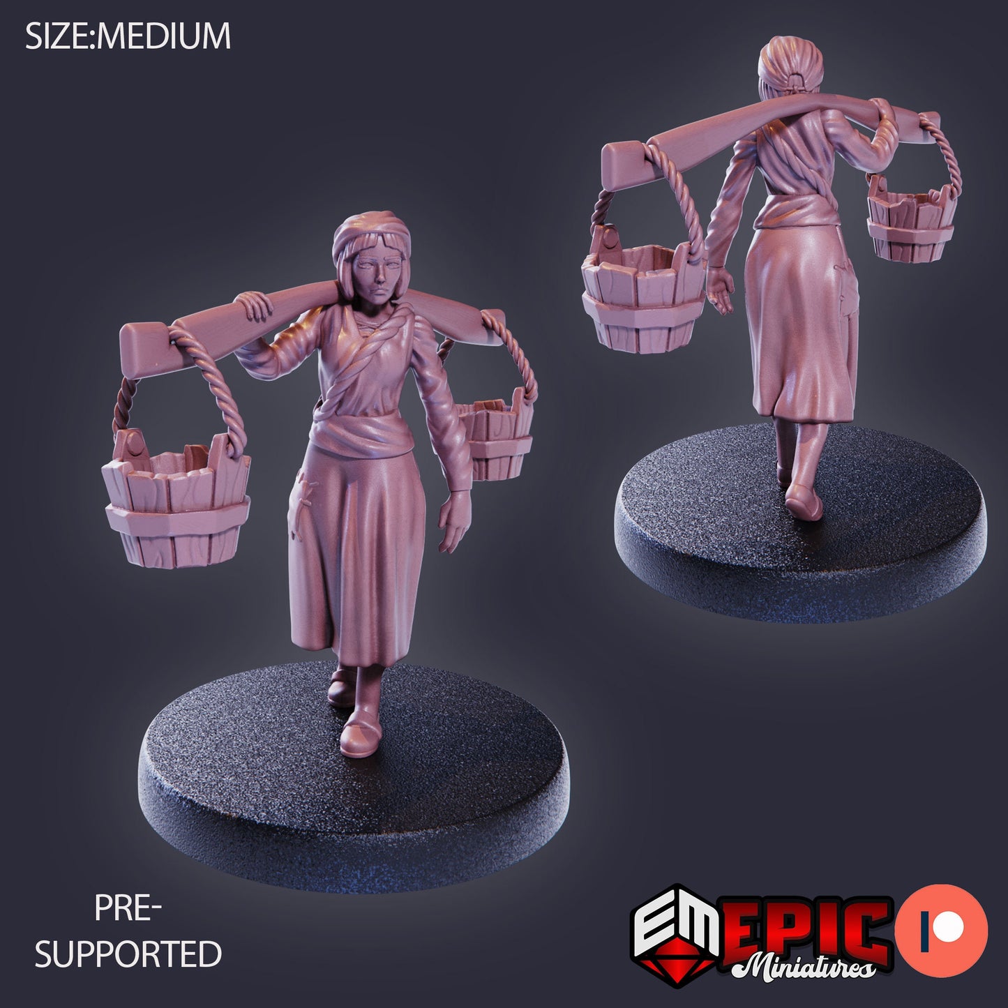 Farm Villager Collection Part 2 (8 Variants Available) - Epic Miniatures