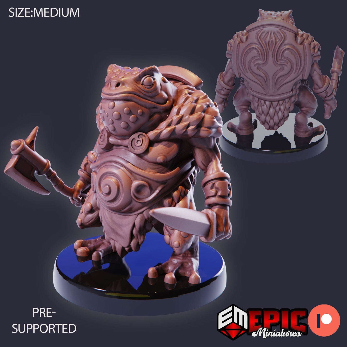 Toad Folk Set 2 (4 Variants Available) - Epic Miniatures