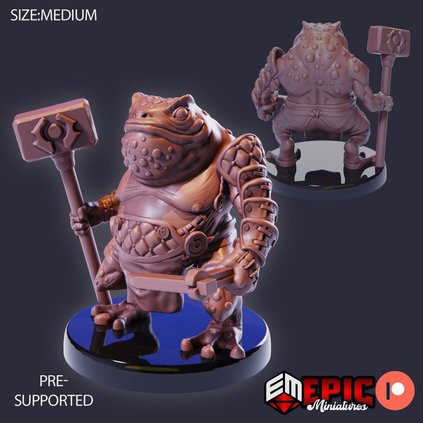 Toad Folk Set 2 (4 Variants Available) - Epic Miniatures