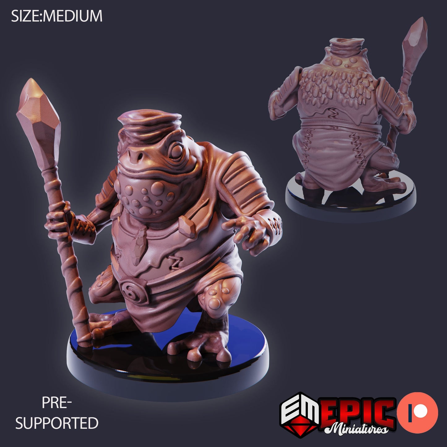 Toad Folk Set 1 (4 Variants Available) - Epic Miniatures