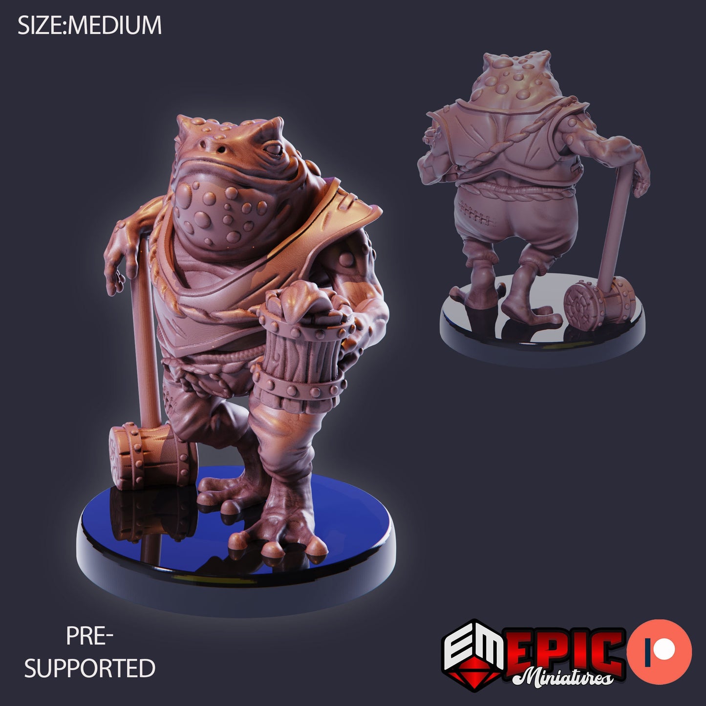 Toad Folk Set 1 (4 Variants Available) - Epic Miniatures