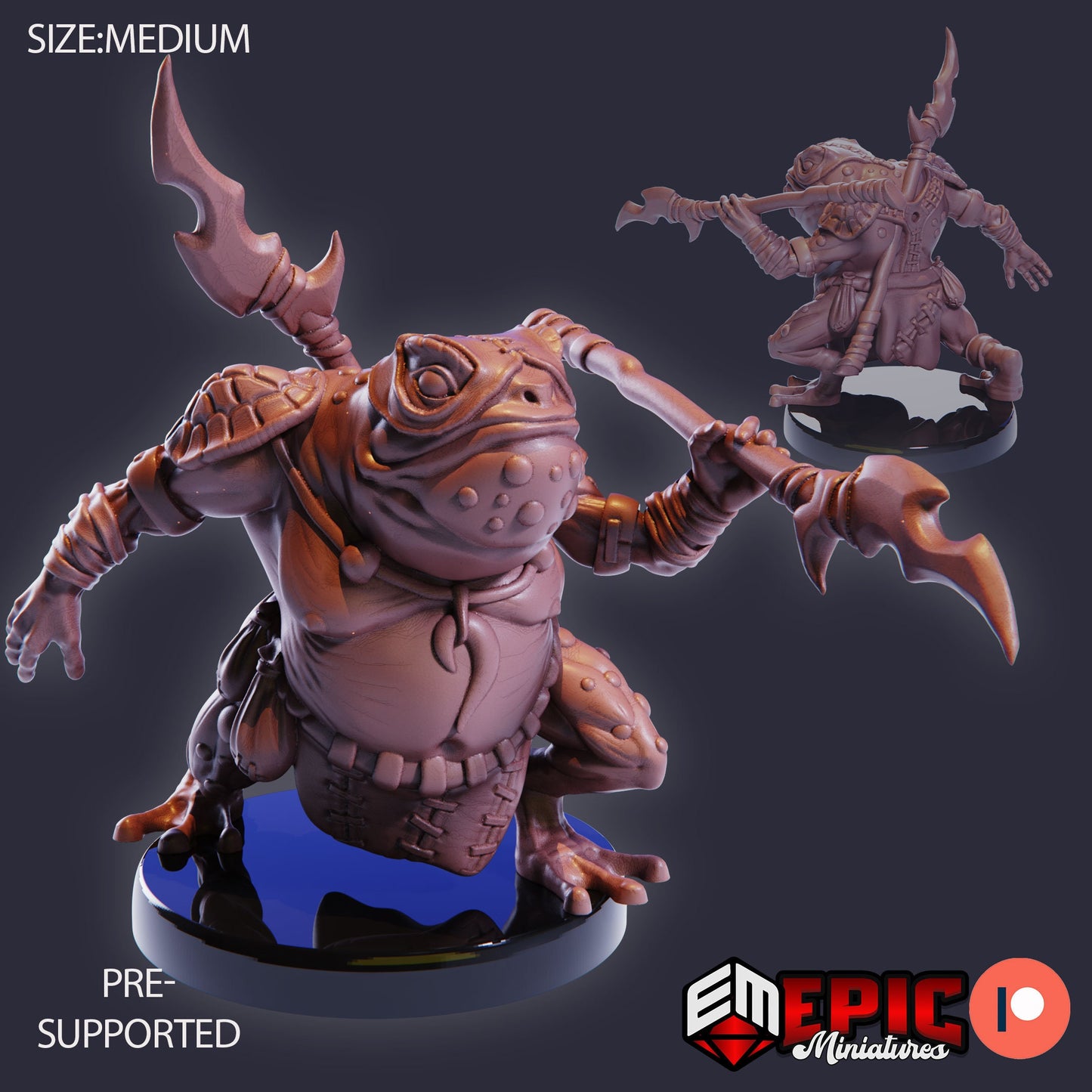 Toad Folk Set 1 (4 Variants Available) - Epic Miniatures