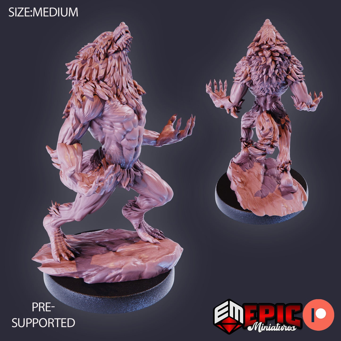 Werewolf Brute (3 Variants) - Epic Miniatures
