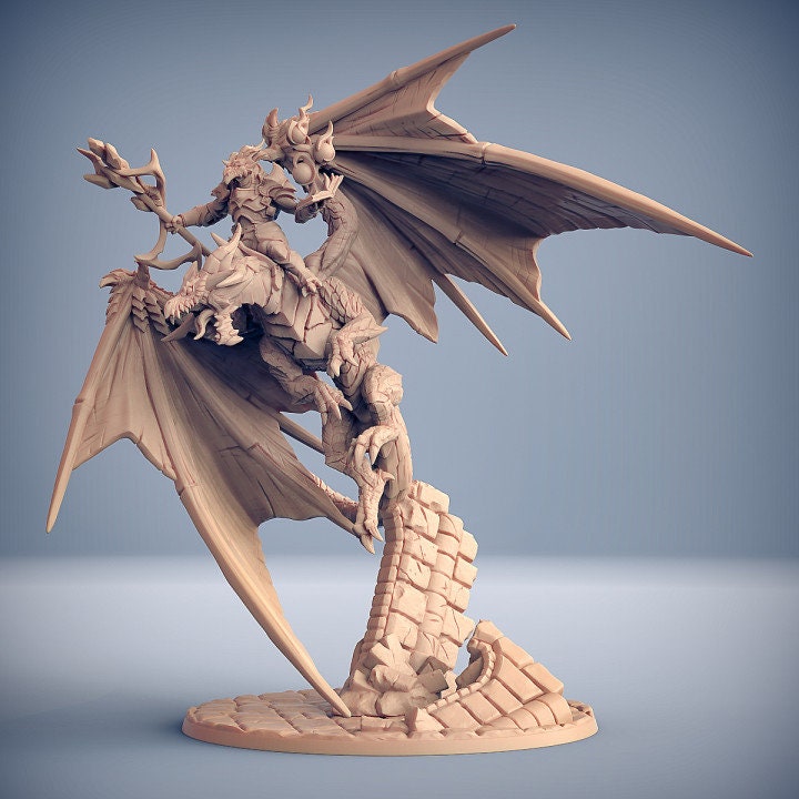 Scramax riding Ornithaax - Artisan Guild