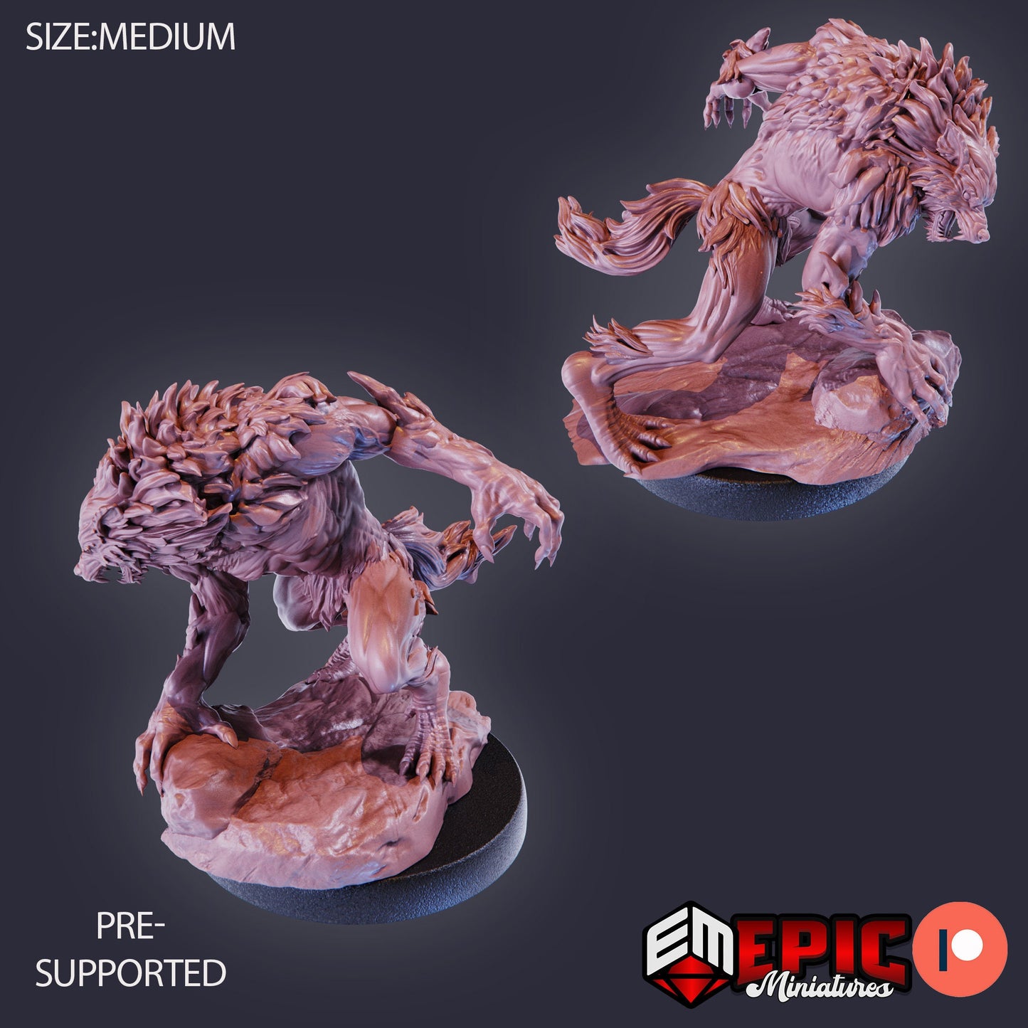 Werewolf Brute (3 Variants) - Epic Miniatures