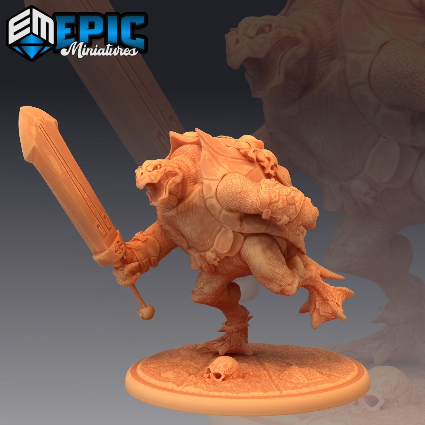 Skull Turtle (3 Variants) - Epic Miniatures