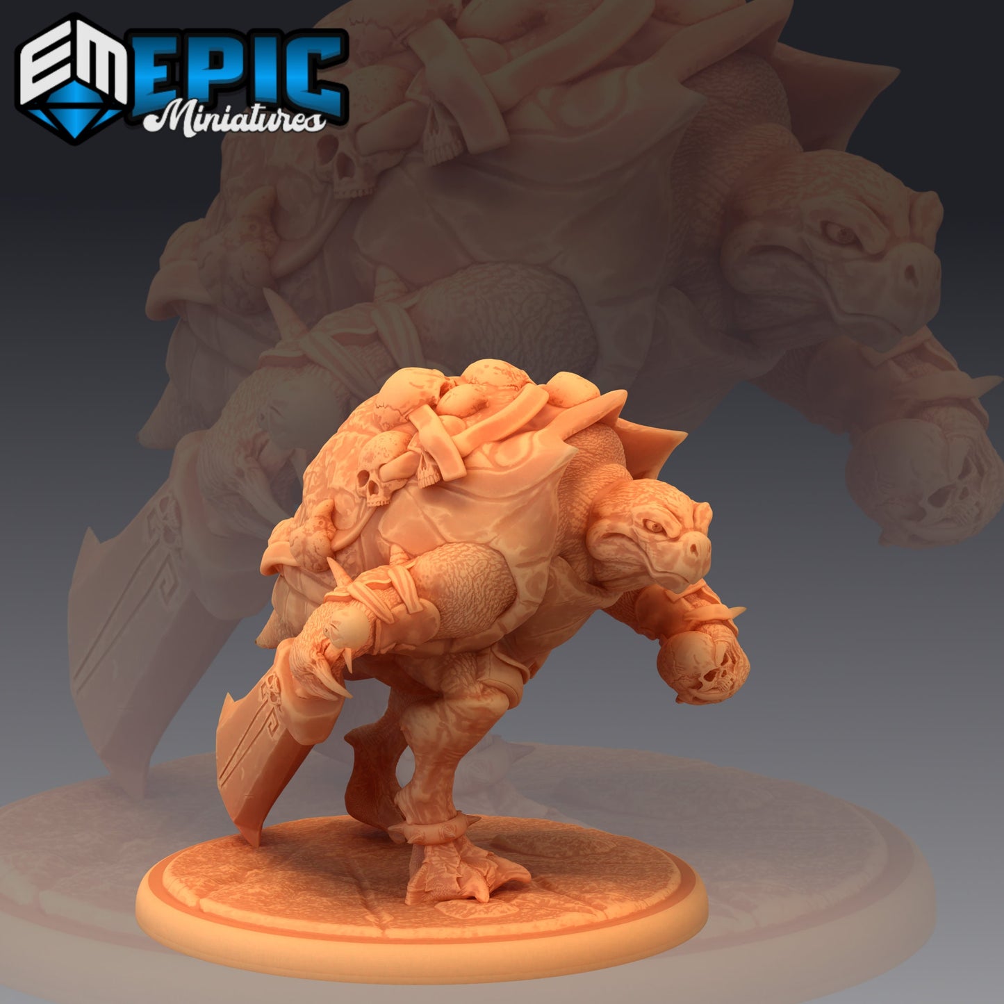 Skull Turtle (3 Variants) - Epic Miniatures