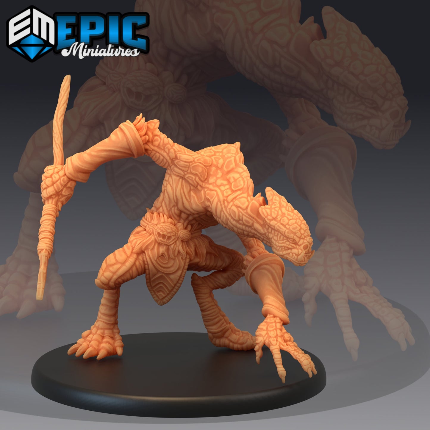 Snake Folk Primitive (3 Variants) - Epic Miniatures
