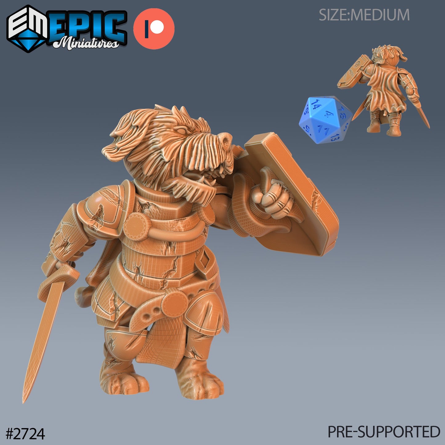 Dog Folk Tribe - Set 2 (4 Variants Available) - Epic Miniatures