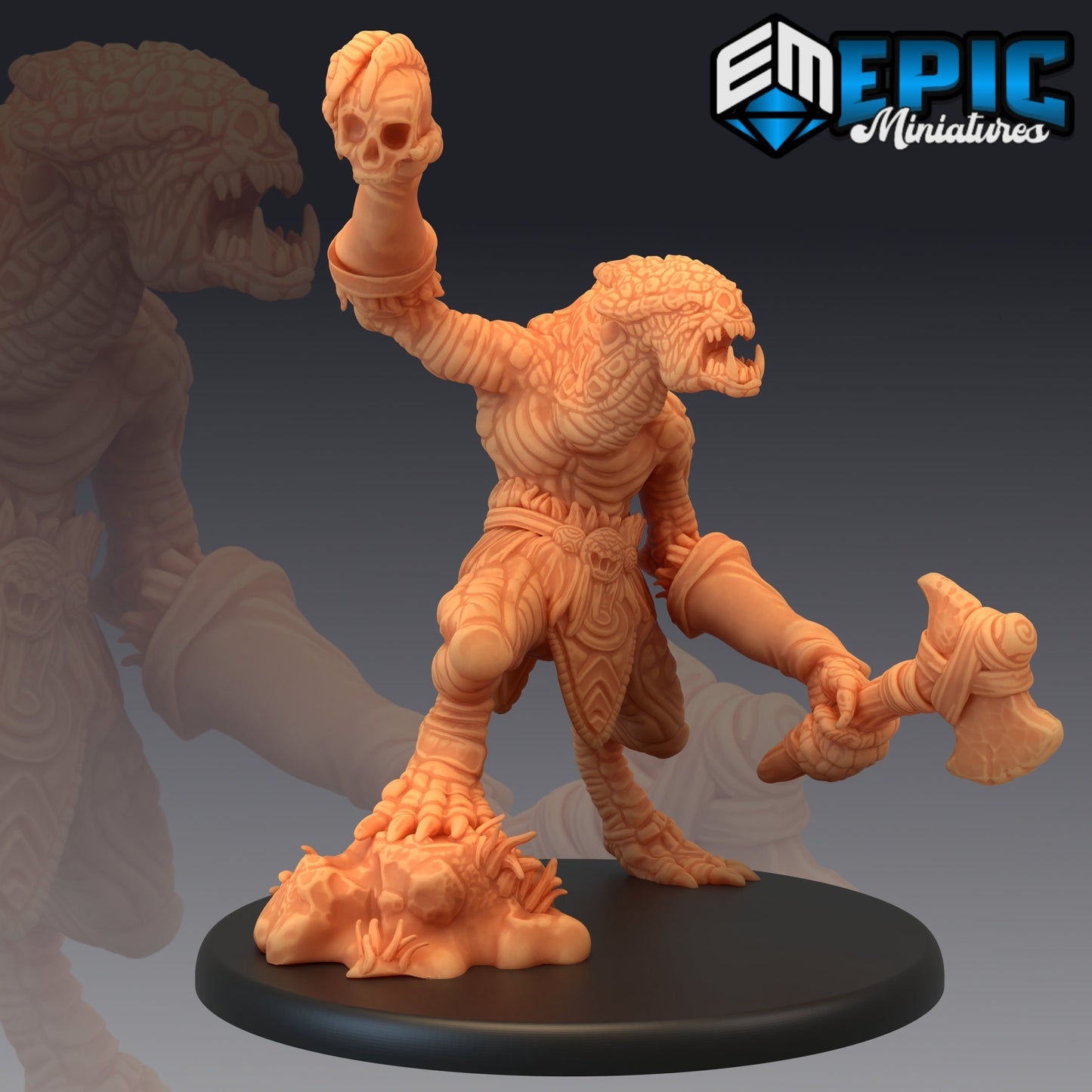 Snake Folk Primitive (3 Variants) - Epic Miniatures