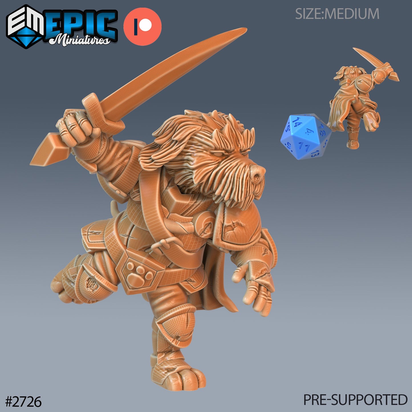 Dog Folk Tribe - Set 2 (4 Variants Available) - Epic Miniatures