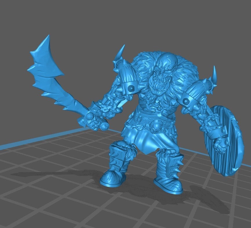 Skeleton Orc (3 Poses Available) - Brayan Nafarrate