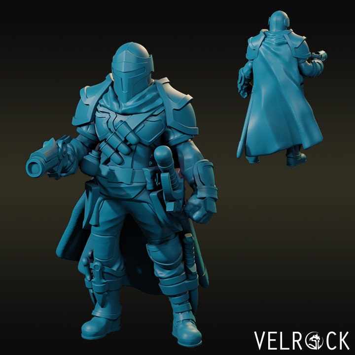Male Bounty Hunter Artificer and Homunculus (9 Variants) - Velrock