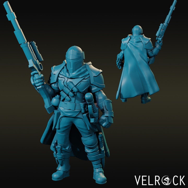 Male Bounty Hunter Artificer and Homunculus (9 Variants) - Velrock