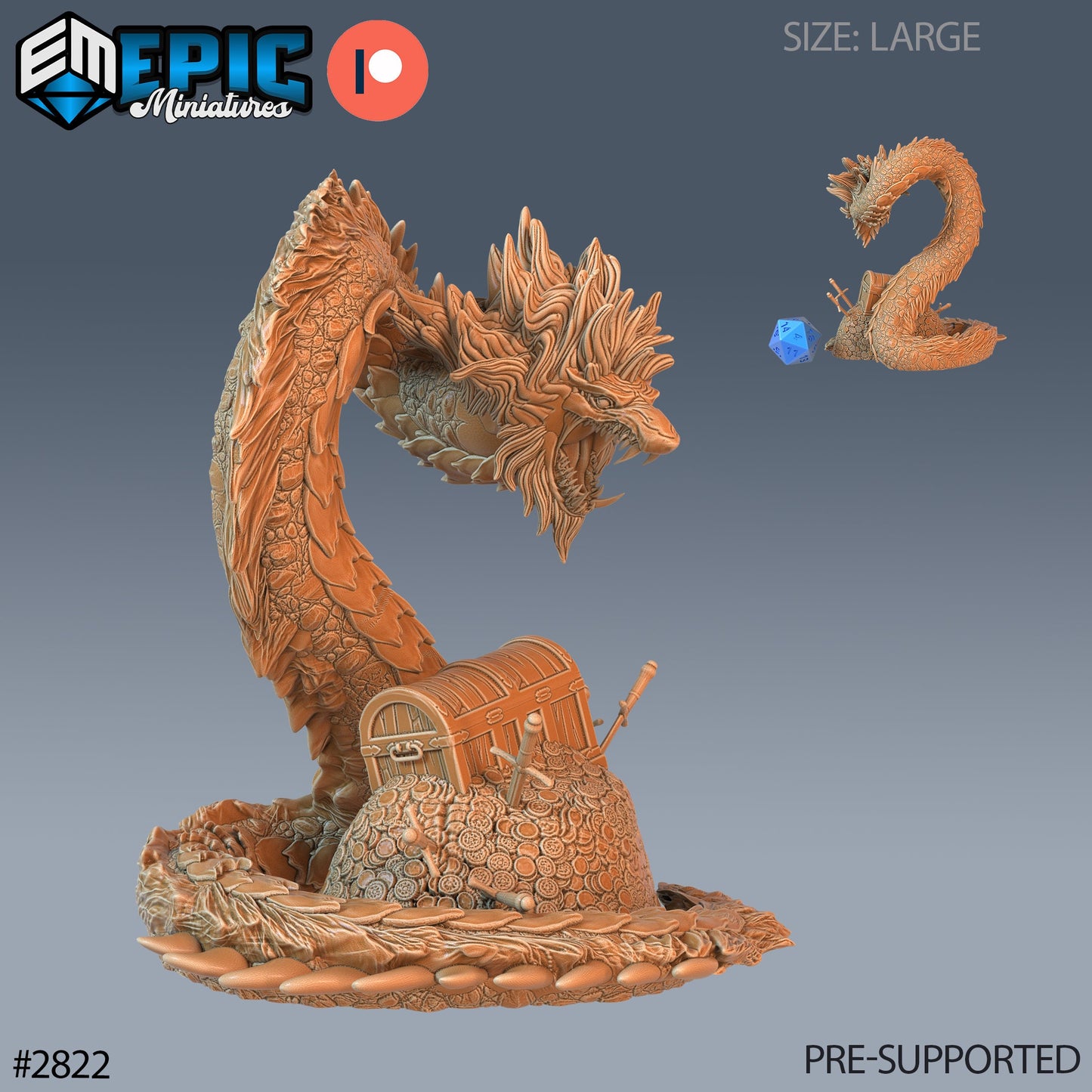Beast Snake (3 Variants Available) - Epic Miniatures