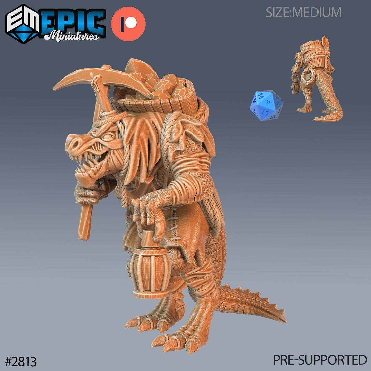 Lizardman Tribe (8 Variants Available) - Epic Miniatures
