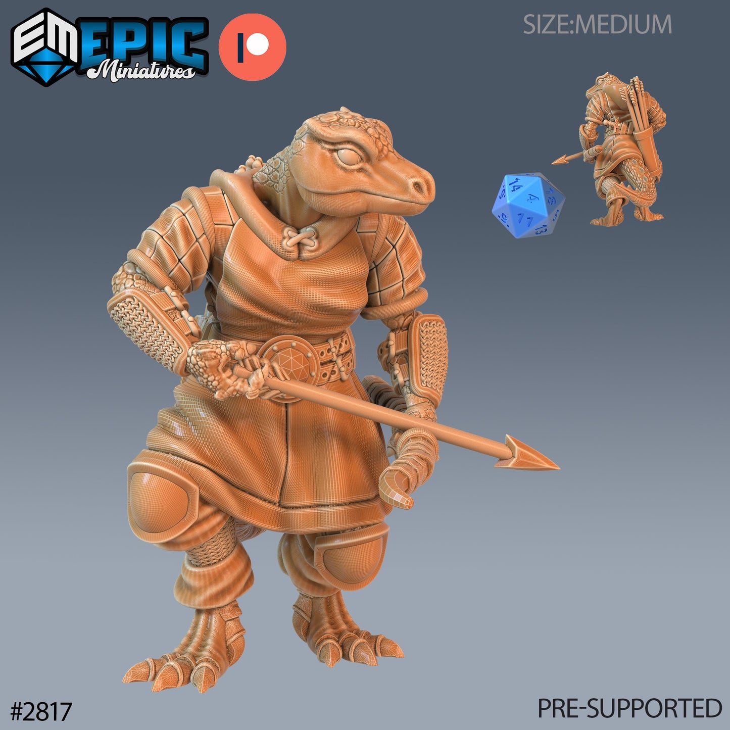 Lizardman Tribe (8 Variants Available) - Epic Miniatures