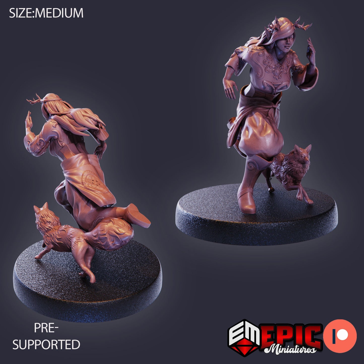 Forest Druid (3 Variants) - Epic Miniatures