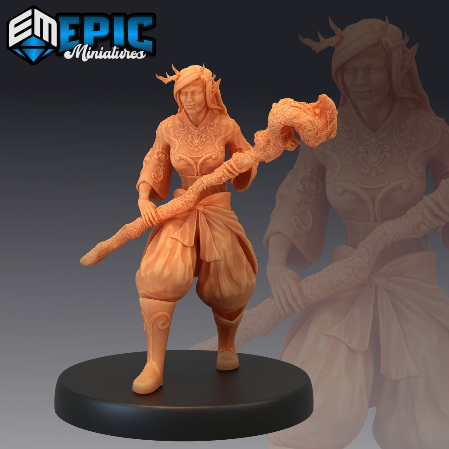 Forest Druid (3 Variants) - Epic Miniatures