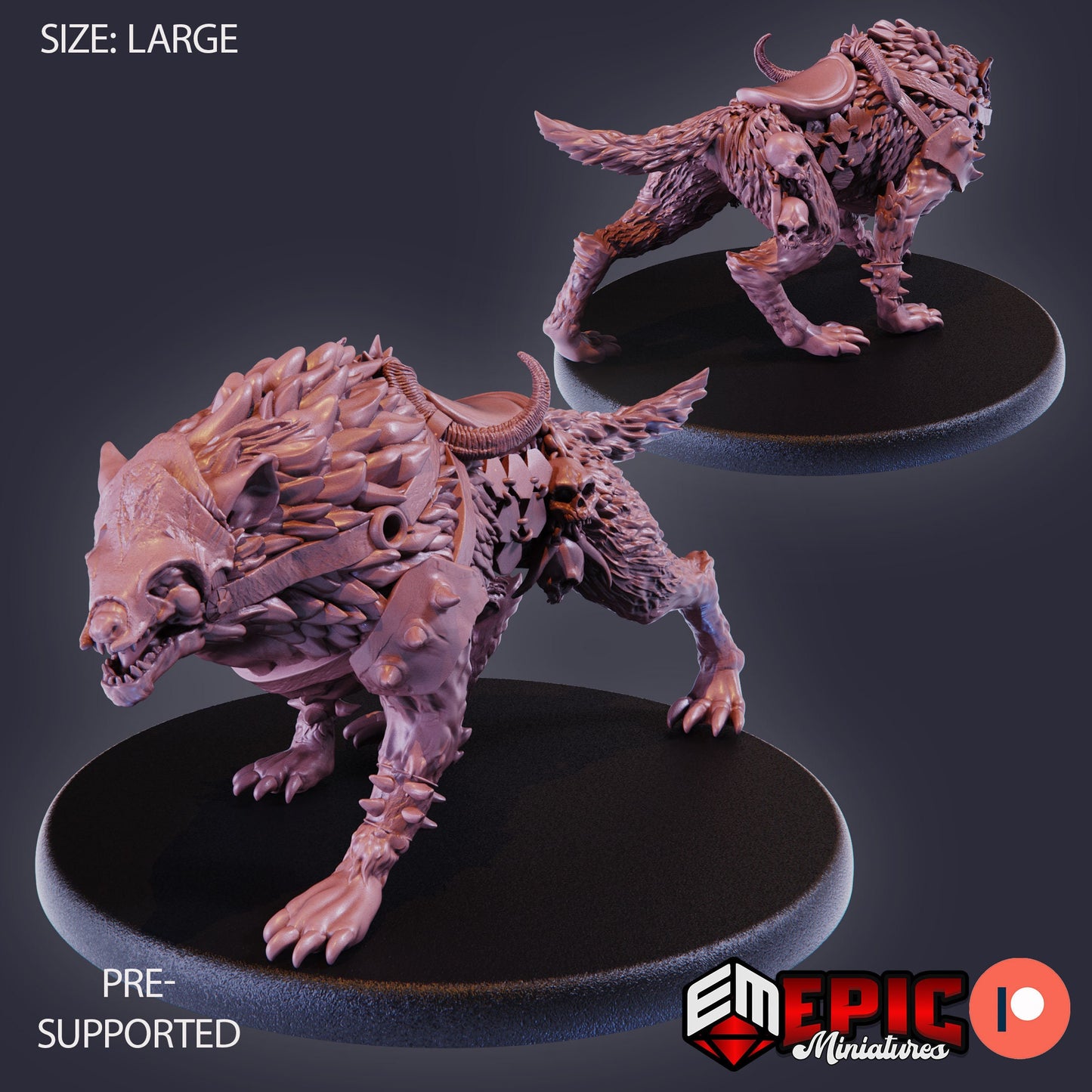 Warg (3 Variants) - Epic Miniatures