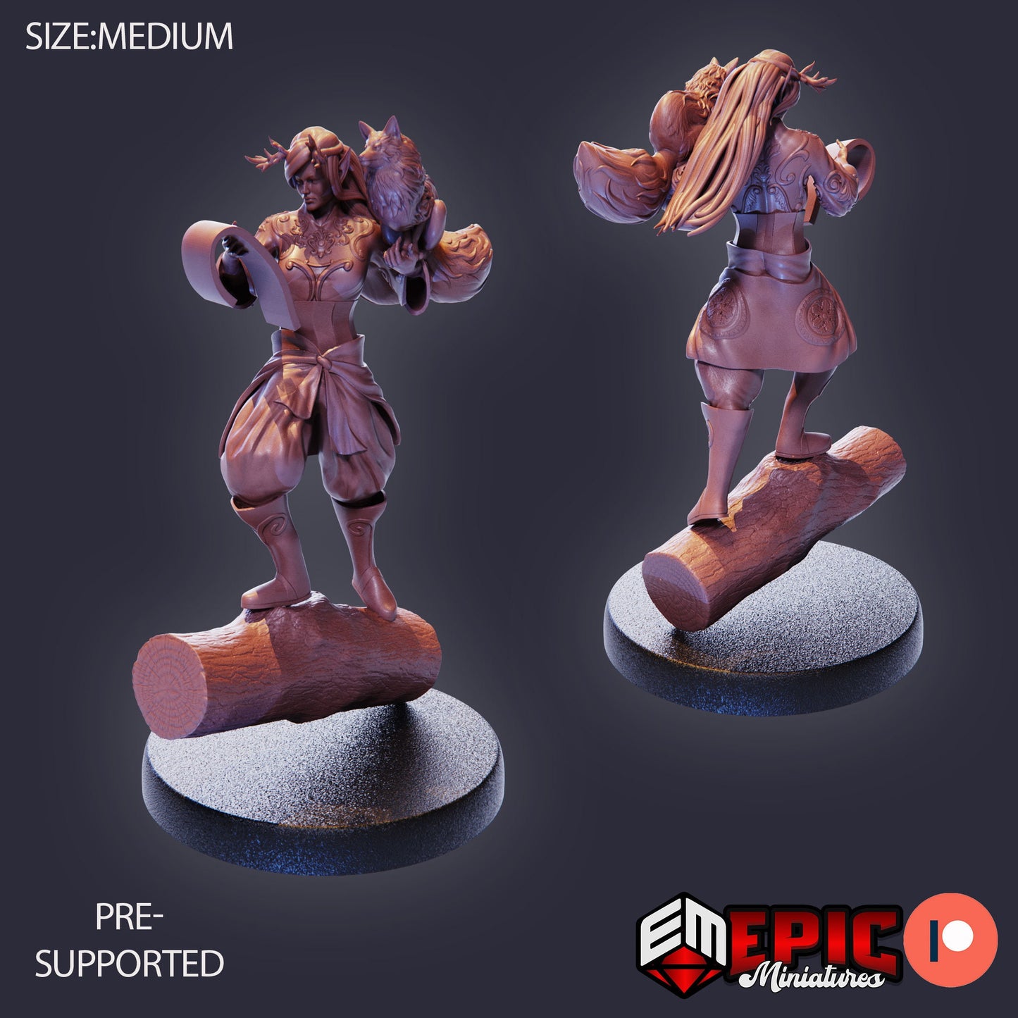 Forest Druid (3 Variants) - Epic Miniatures