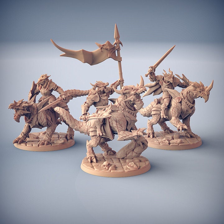 Dragonling Riders (3 Variants Available) - Artisan Guild