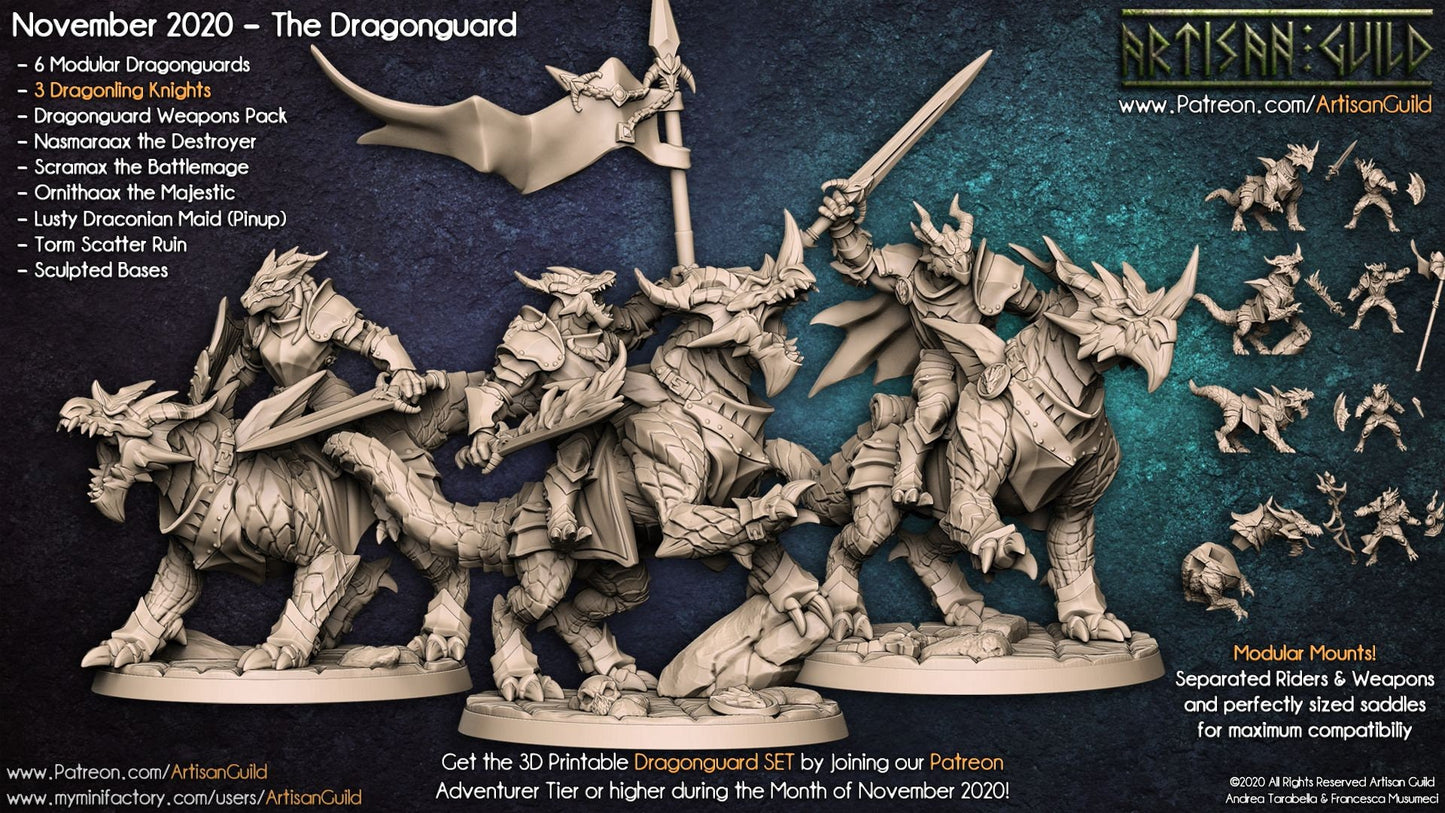 Dragonling Riders (3 Variants Available) - Artisan Guild