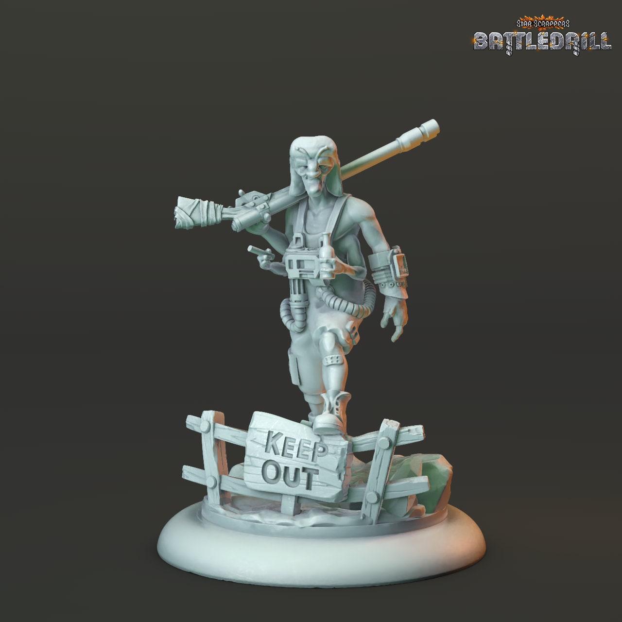 Redneck and Spacecow (Mercenary) (2 Variants Available) - Hexy Studios