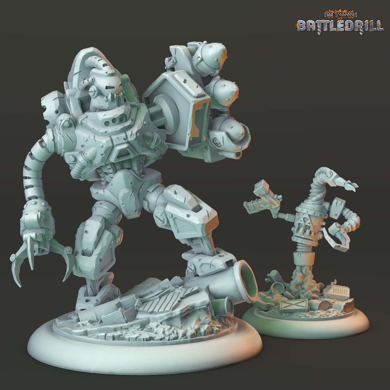 Gunner and Flametro (Mineggler Faction) (2 Variants Available) - Hexy Studios