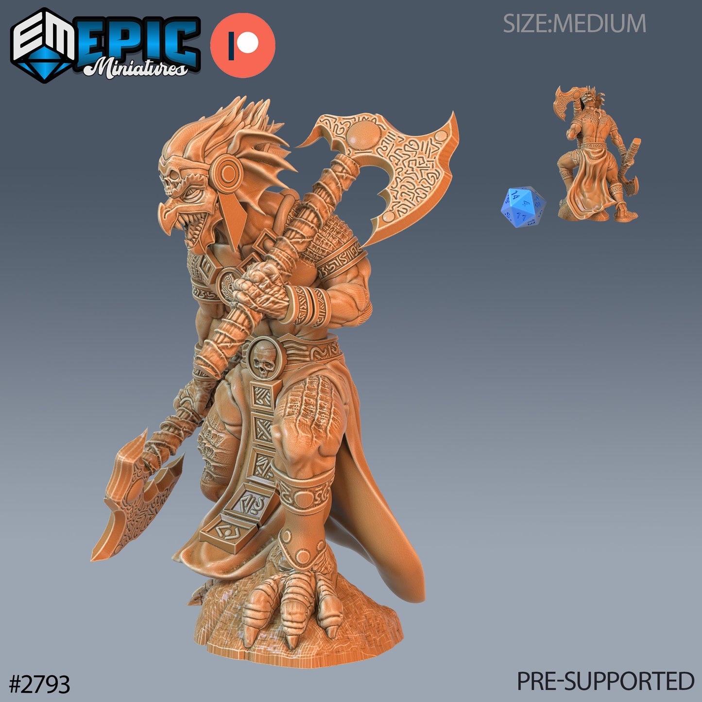 Dragon Kobolds - No Tails (3 Variants Available) - Epic Miniatures