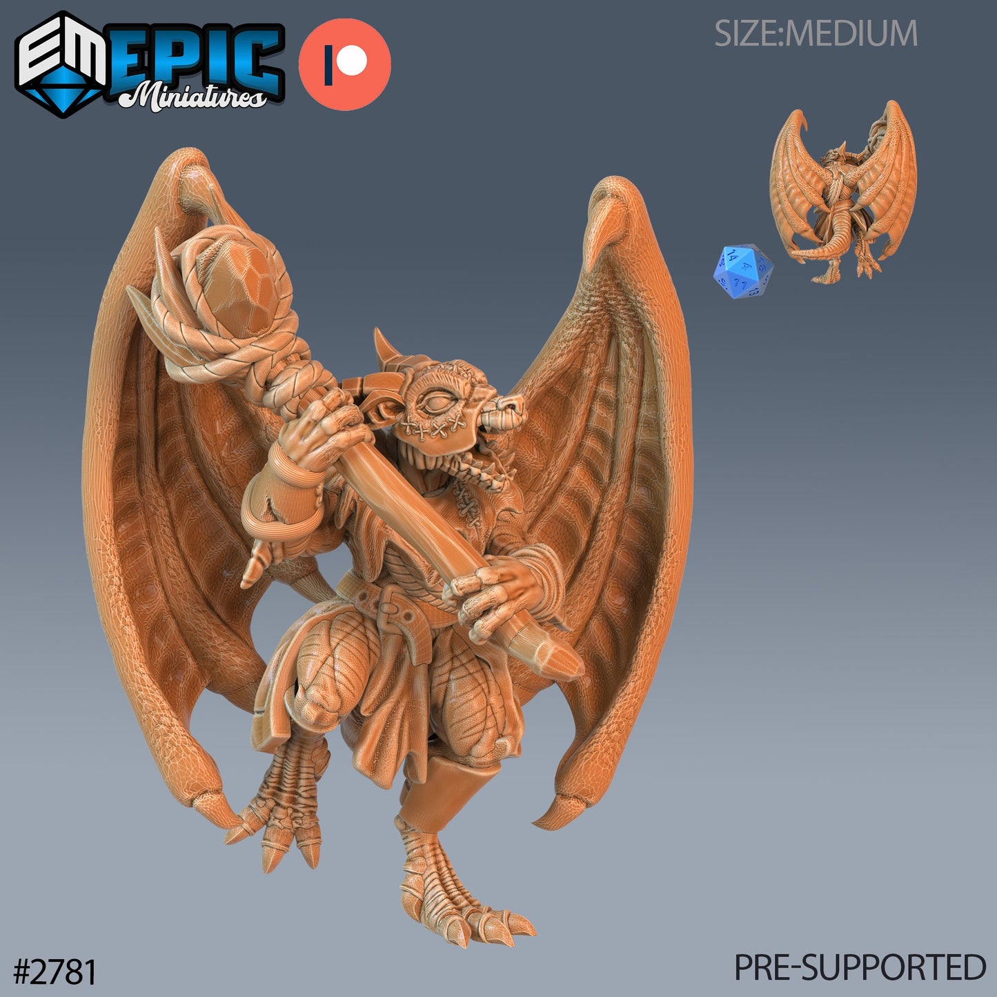 Winged Kobold Tribe, Set 1 (4 Variants Available) - Epic Miniatures