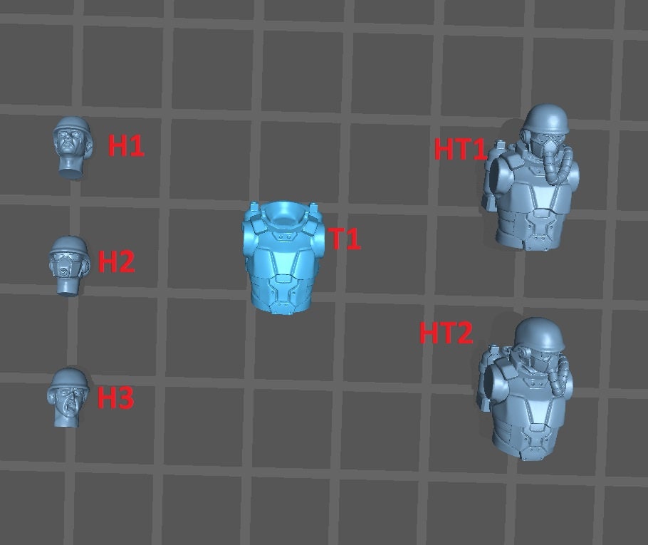 Volk Troopers - Modular Kit - Print Minis