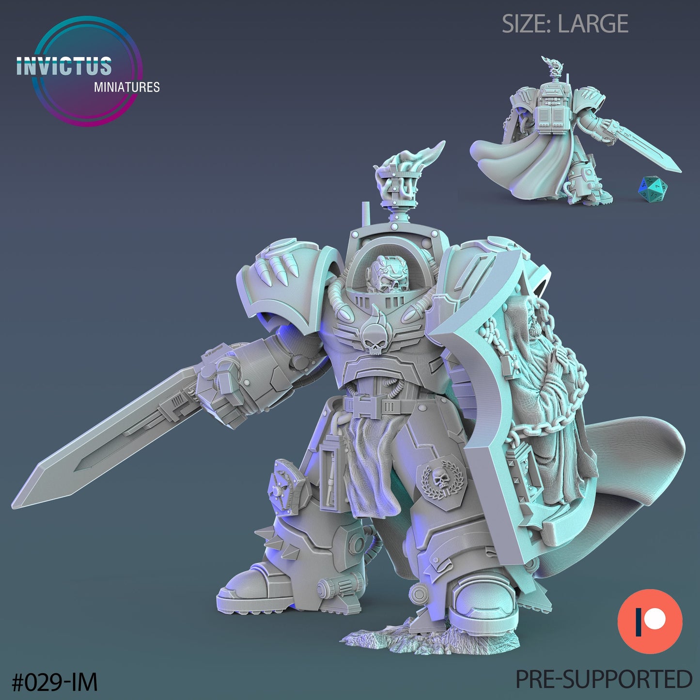 Skeleton Squad Officer (3 Variants Available) - Invictus Miniatures