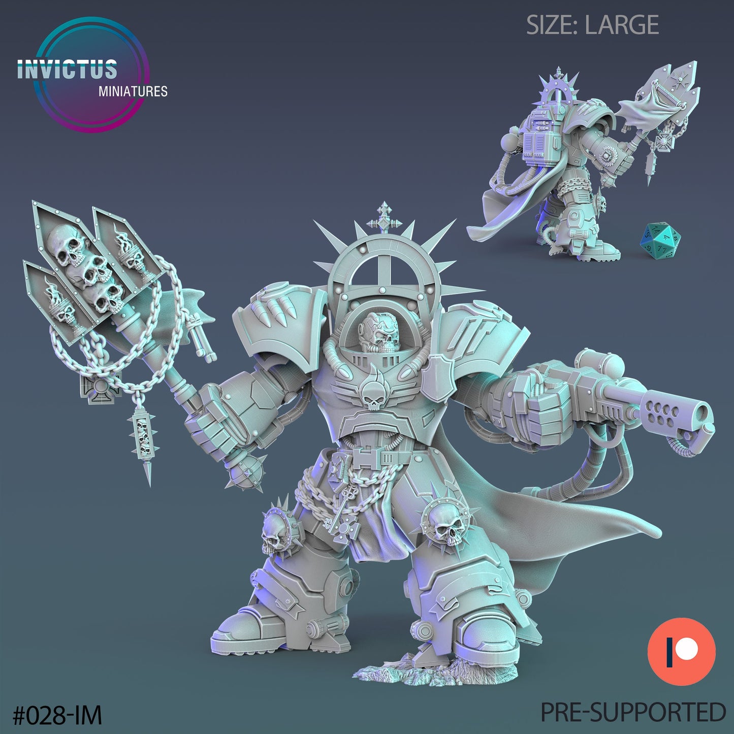 Skeleton Squad Officer (3 Variants Available) - Invictus Miniatures