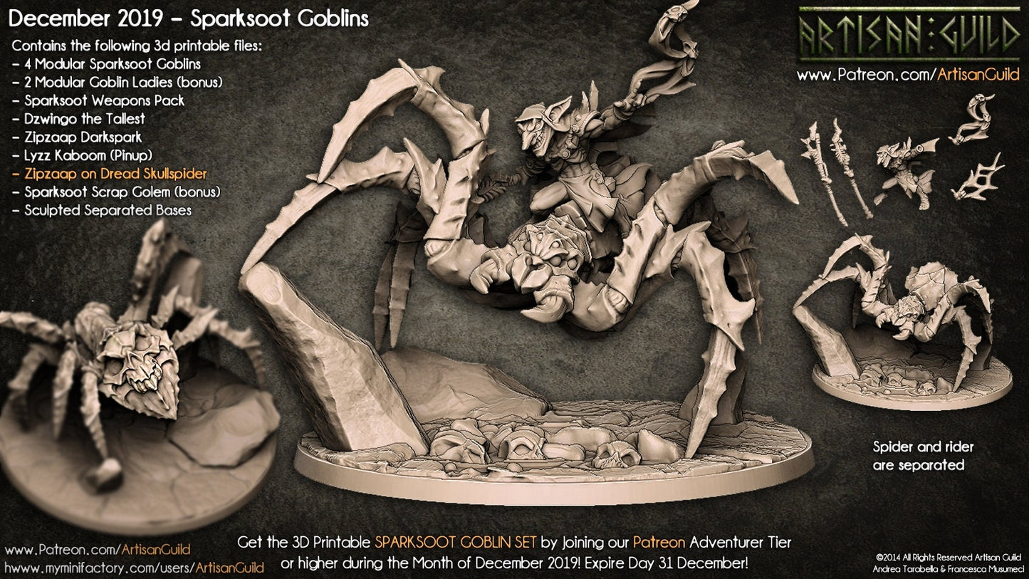 Zipzaap Riding a Darkspider (2 Variants Available) - Artisan Guild