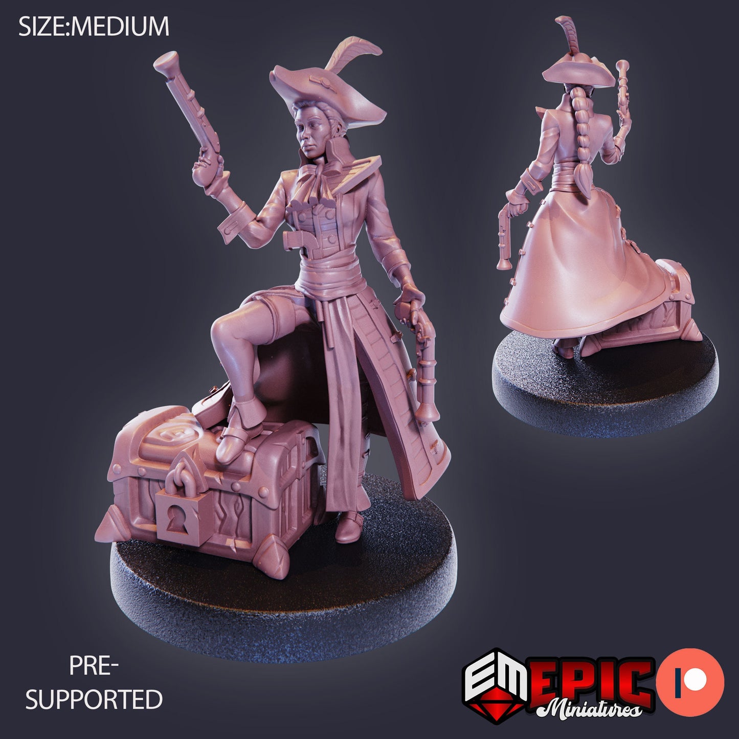 Veteran Captain (3 Variants Available) - Epic Miniatures