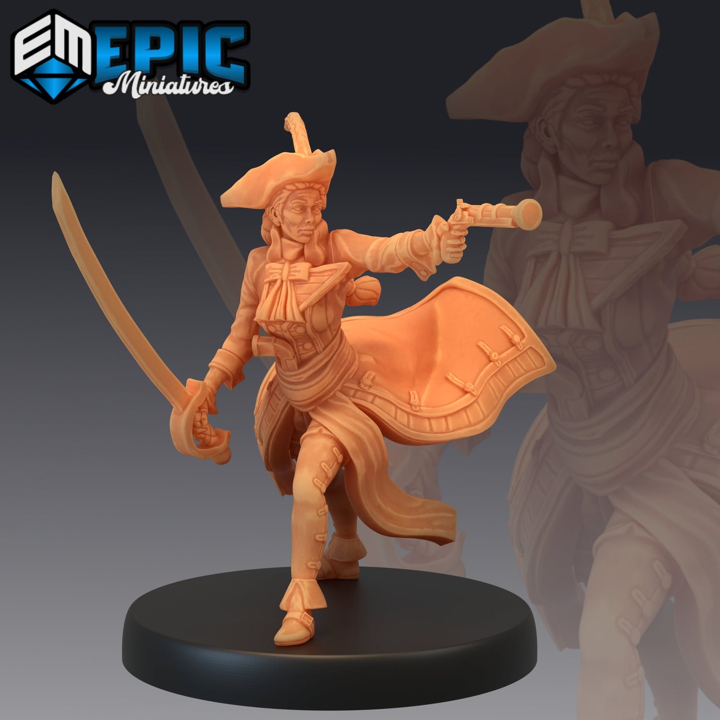 Veteran Captain (3 Variants Available) - Epic Miniatures