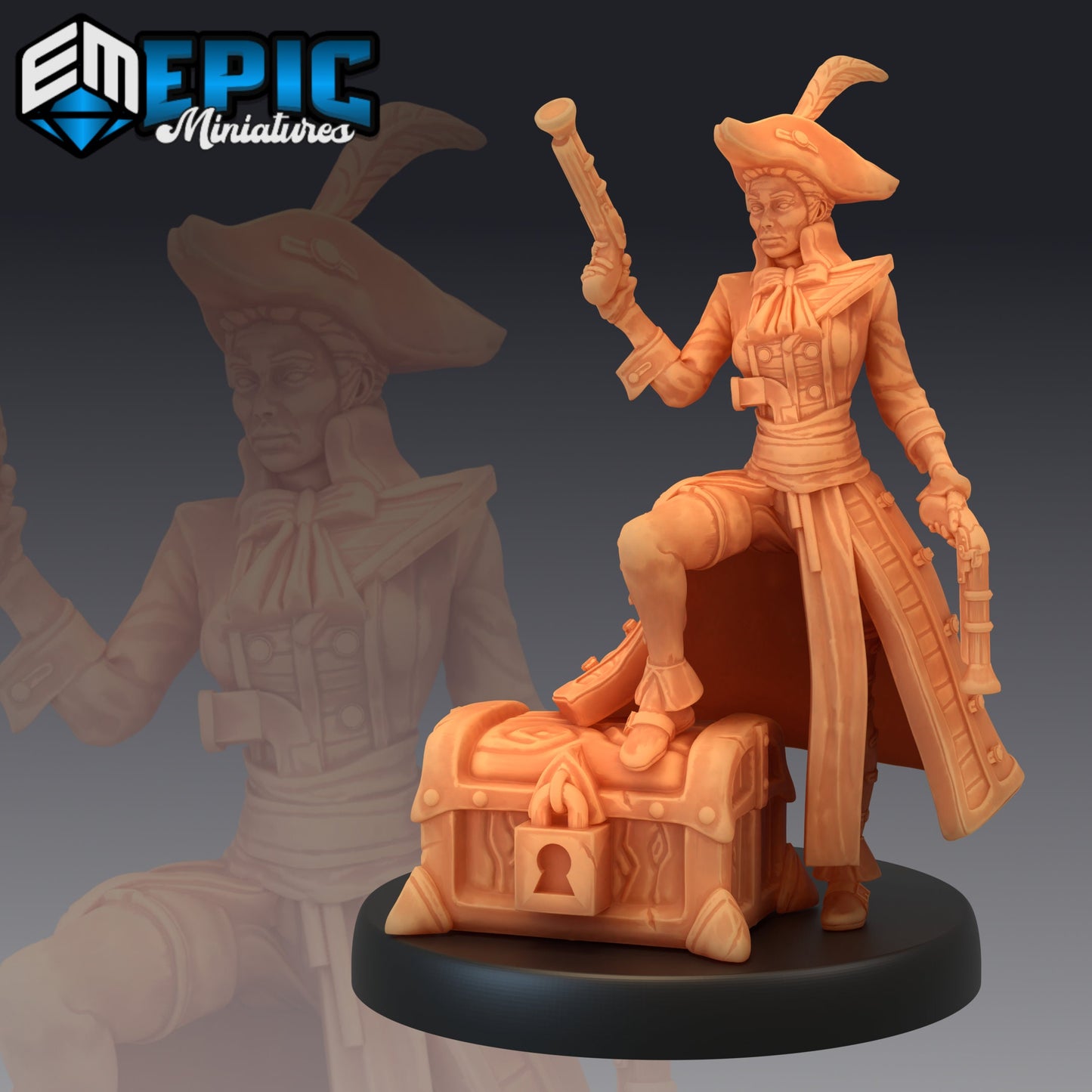 Veteran Captain (3 Variants Available) - Epic Miniatures