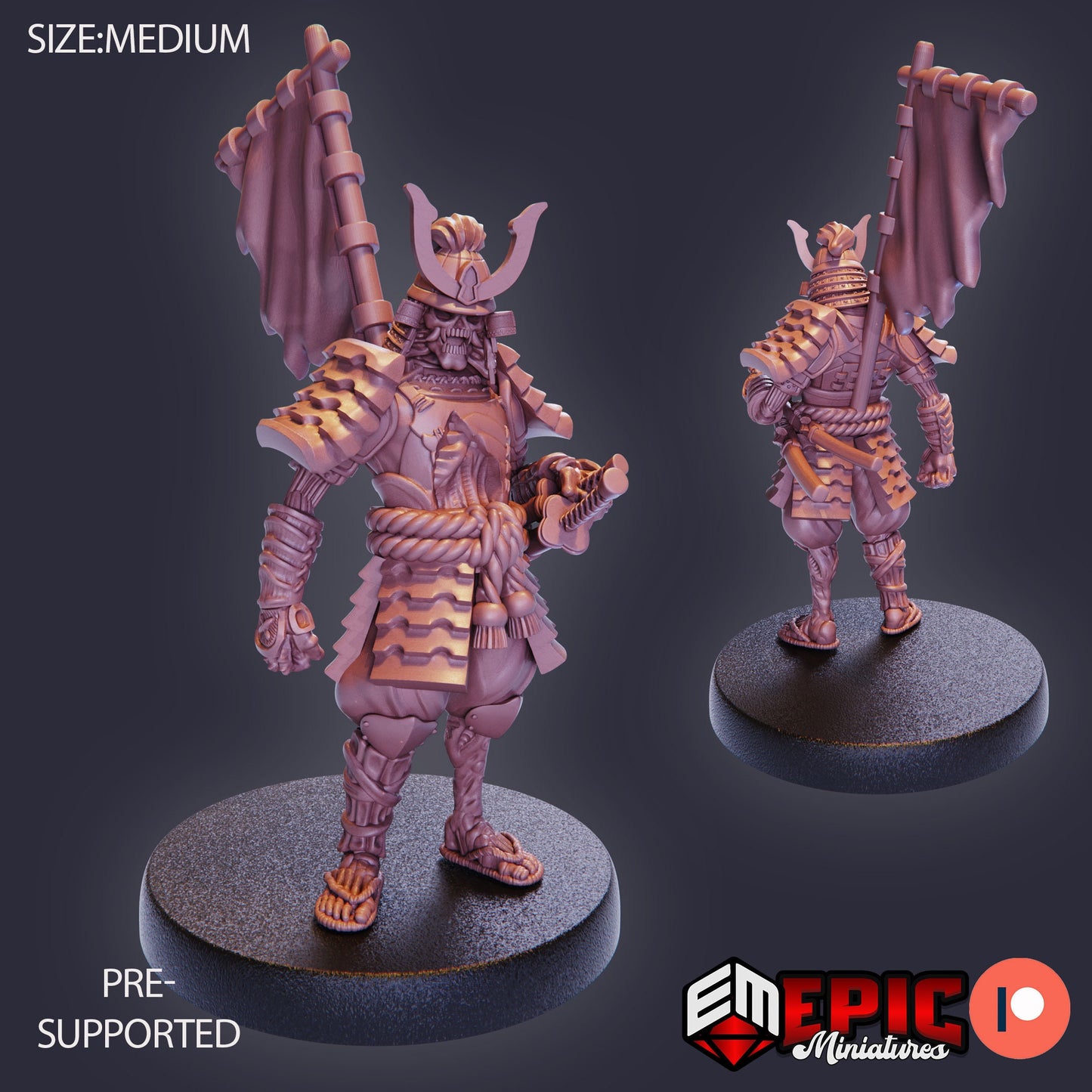 Undead Samurai (4 Variants) - Epic Miniatures