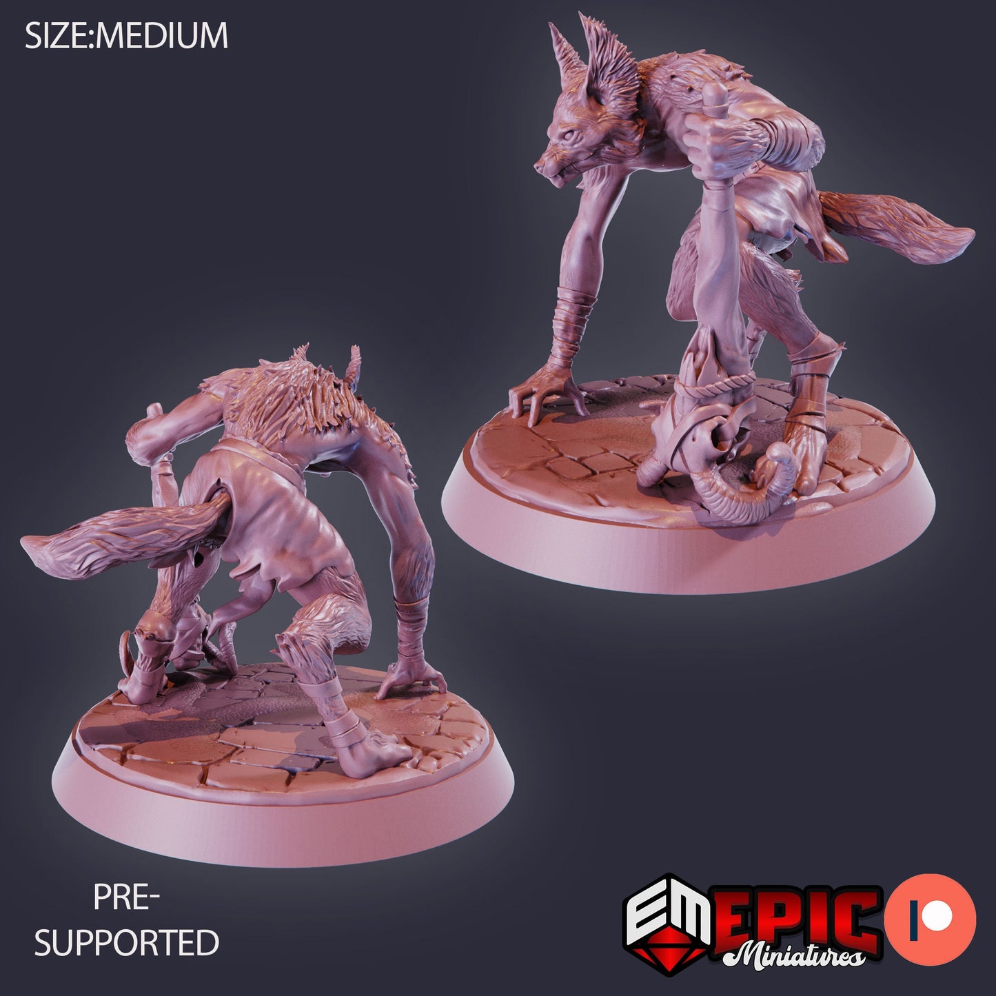 Jackalwere (3 Variants) - Epic Miniatures