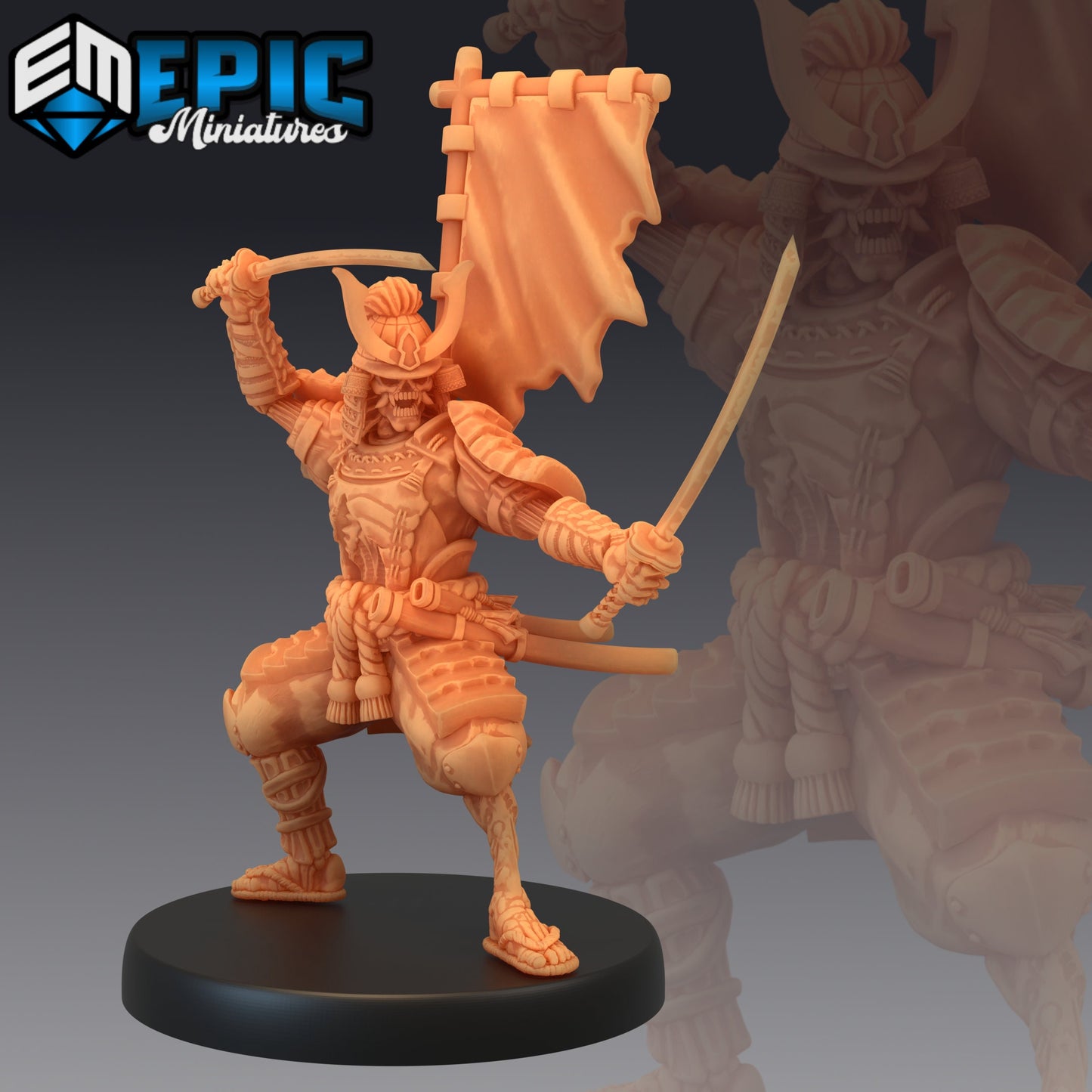 Undead Samurai (4 Variants) - Epic Miniatures