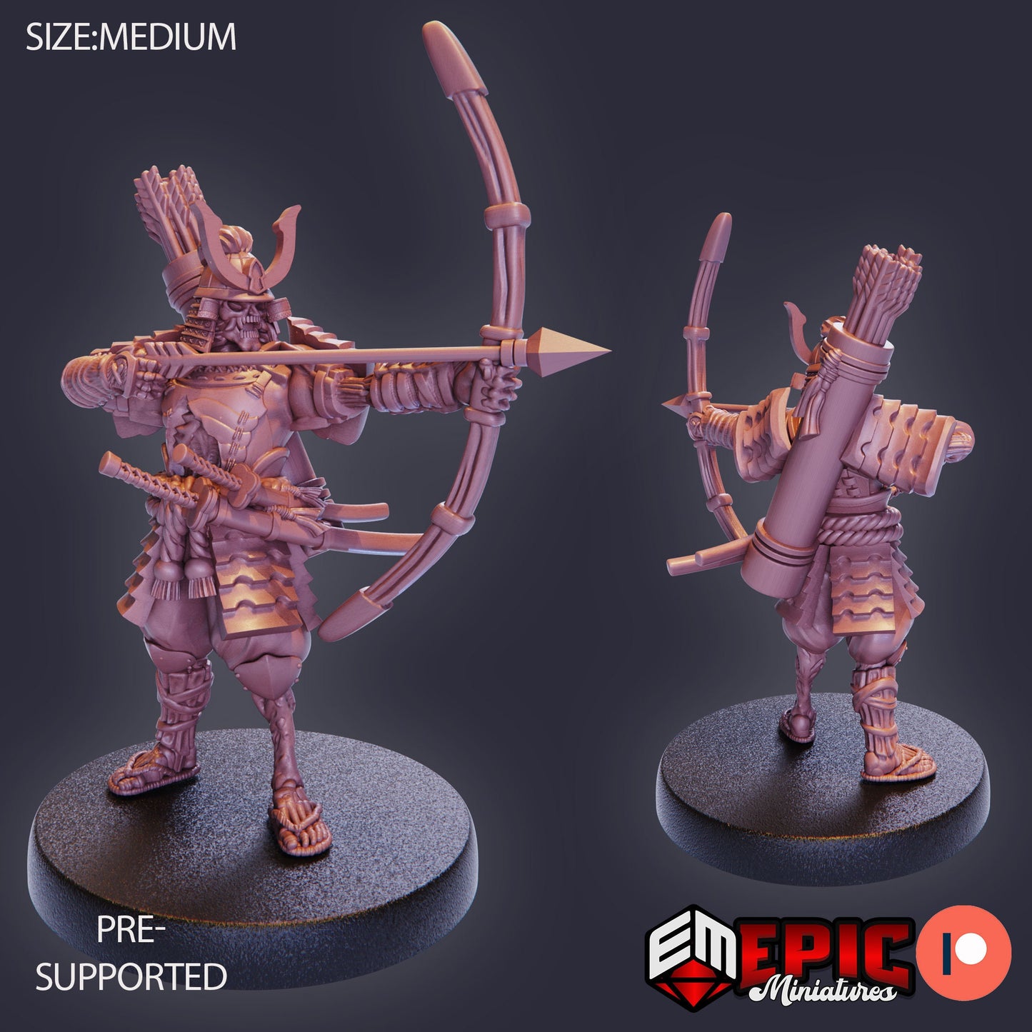 Undead Samurai (4 Variants) - Epic Miniatures