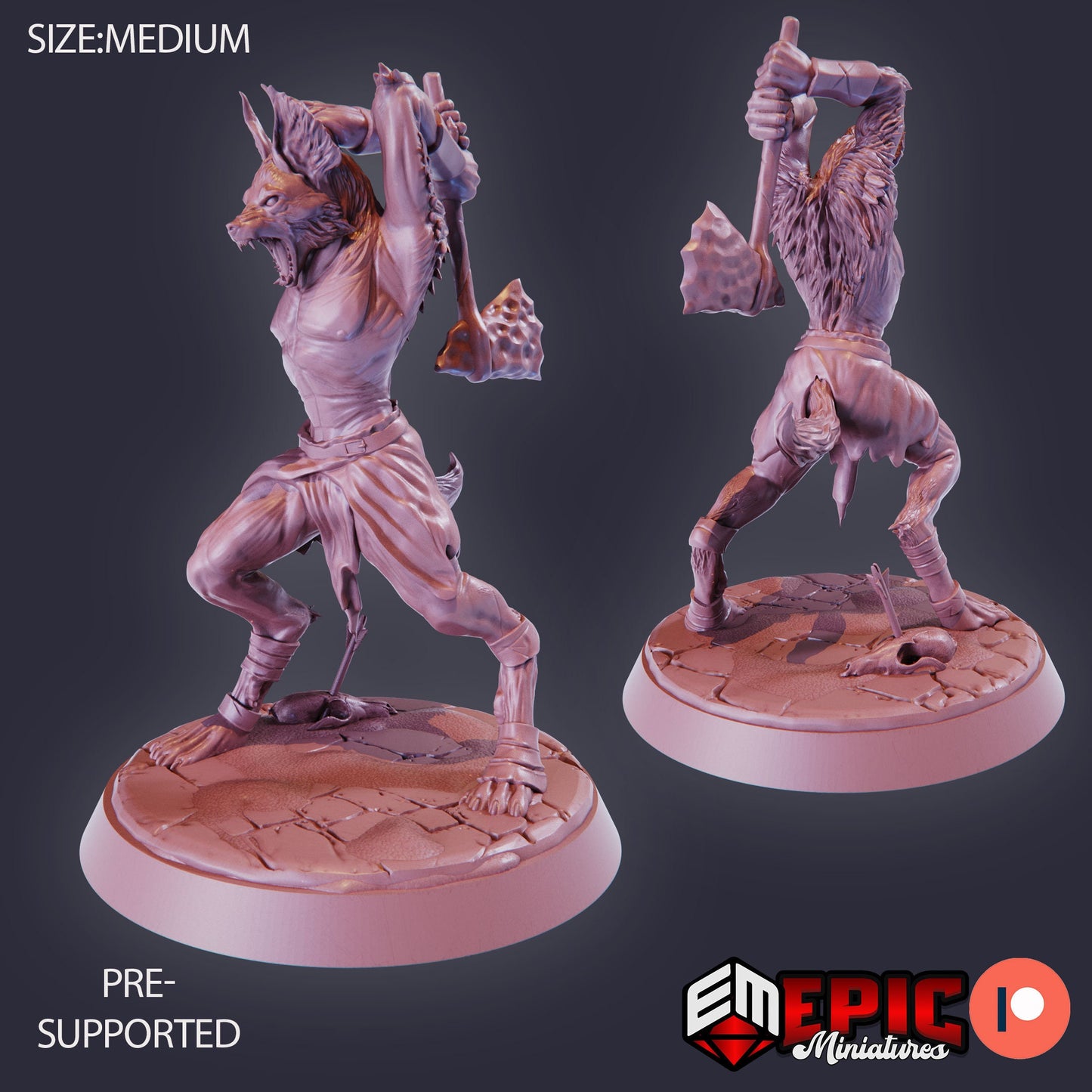 Jackalwere (3 Variants) - Epic Miniatures