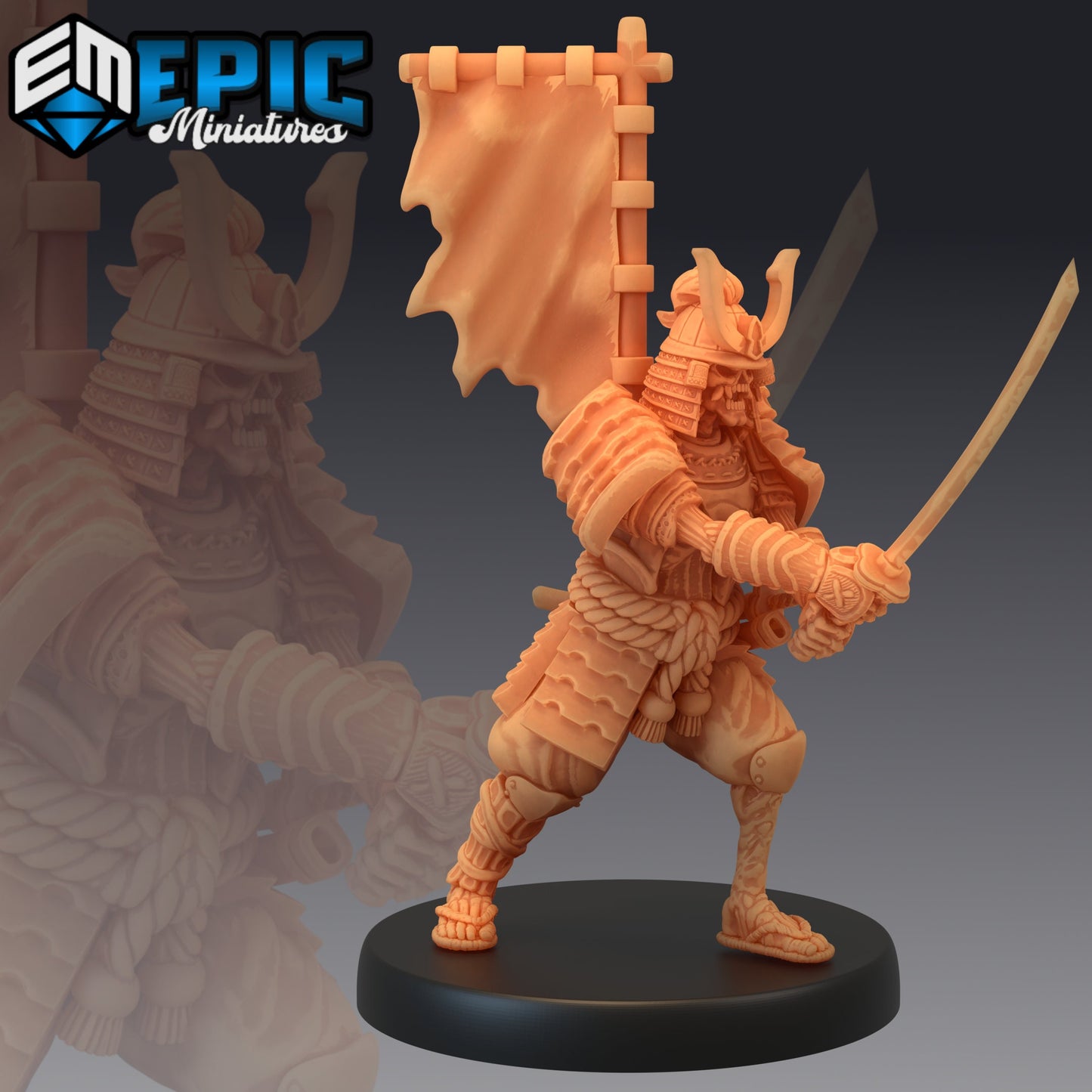 Undead Samurai (4 Variants) - Epic Miniatures