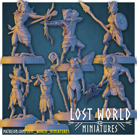 Satyr (7 Variants Available) - Lost World Miniatures