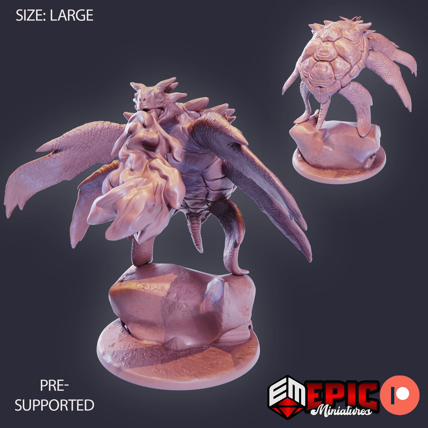 Giant Sea Turtle (3 Variants Available) - Epic Miniatures