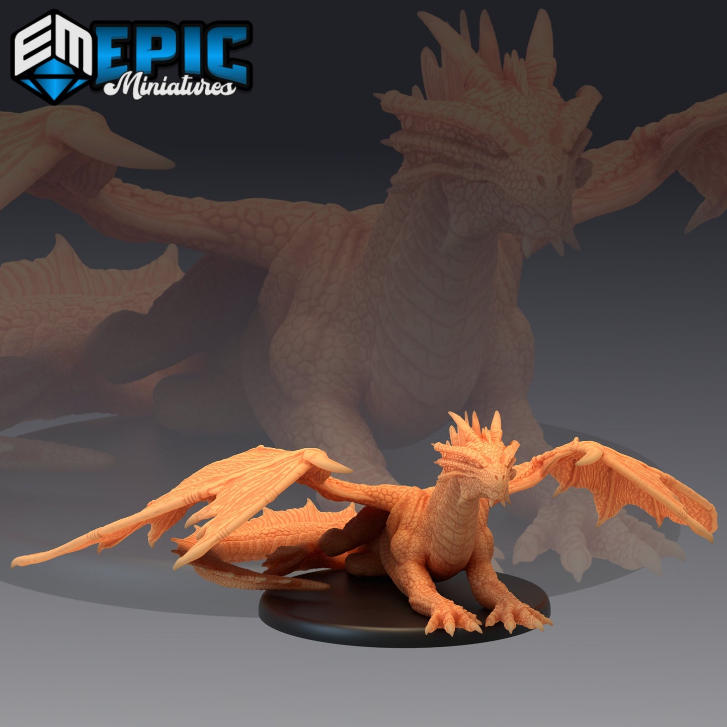 Bronze Dragon (3 Variants Available) - Epic Miniatures