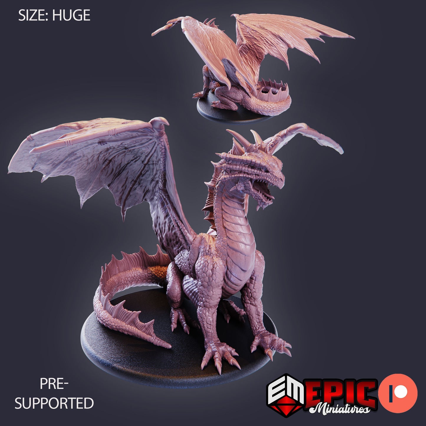 Bronze Dragon (3 Variants Available) - Epic Miniatures