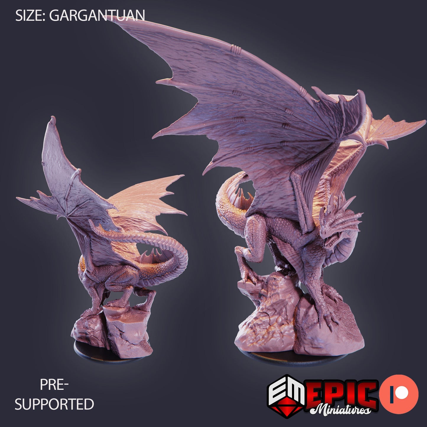 Bronze Dragon (3 Variants Available) - Epic Miniatures