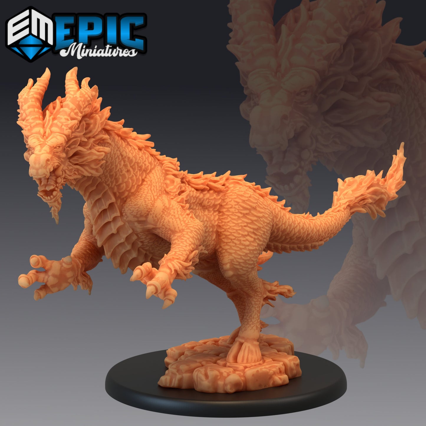 Kilin - White Dragon Horse (4 Variants) - Epic Miniatures